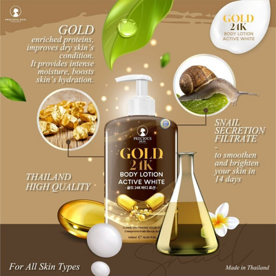 Ultimate hydration with gold skincare