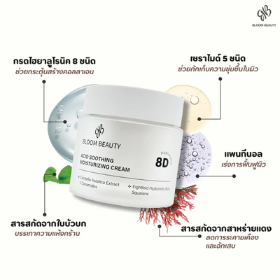 Hydrating face cream with eight types of hyaluronic acid