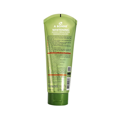 A Bonne Aloe Vera Scrub on hand