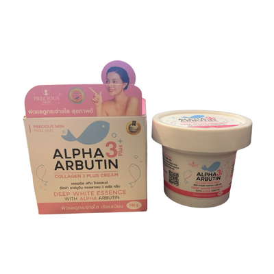 Pink display box of Precious Skin Alpha 3+ Cream