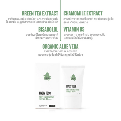 Sorbet textured sunscreen absorbs fast