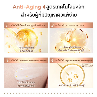 Gentle wrinkle cream for sensitive skin