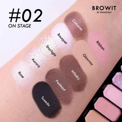 Luxury Browit Glam Gala Matte Glitter Shimmer Palette