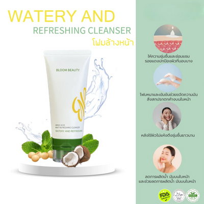 Coconut and mint facial cleanser Bloom Beauty