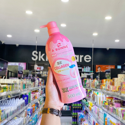 Hydrating body lotion with milk and yogurt protein