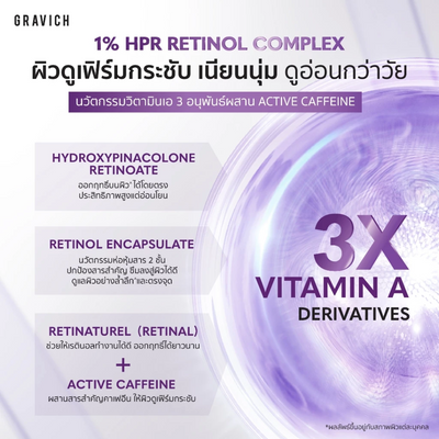 Caffeine and retinol infused body lotion