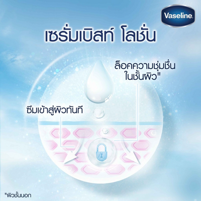 Vaseline lotion with 10x Hyaluron and Glutathione