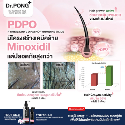Dr.PONG Tsutsuji Hair Serum for all hair types