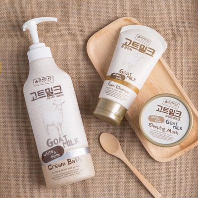 Daily goat milk protein face wash