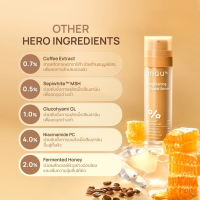 Crystalide ingredient in brightening serum