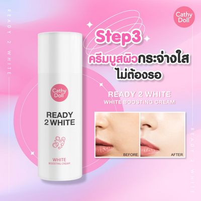 Instant Whitening Face Cream Application
