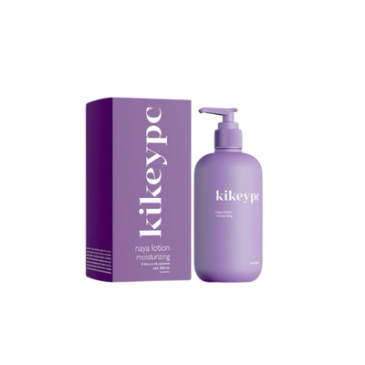 Matte purple bottle of KIKEYPC Naya Lotion