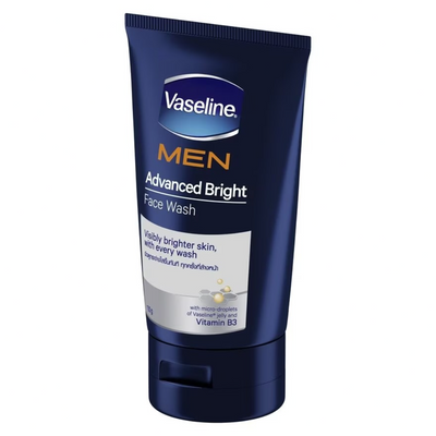 Brightening men’s cleanser with Vitamin B3