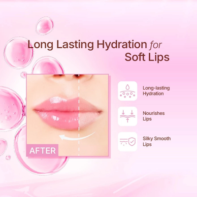 Mentholatum Lip Perfector before and after lips