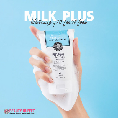 Milk Plus Whitening Facial Foam Container