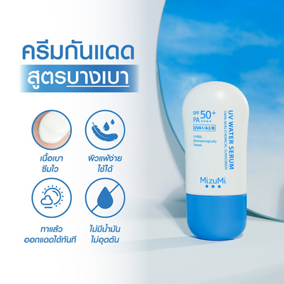 Non-chemical water-based sunscreen