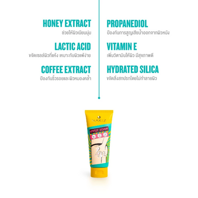 Scrub for buttocks and groin