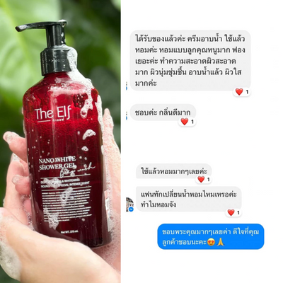 Fragrant body wash with rich foaming texture