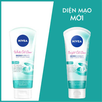 Nivea 5-in-1 Bright Oil Clear Cleansing Foam