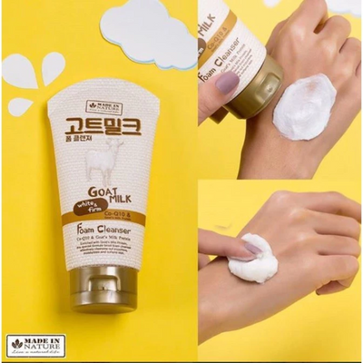 Goat milk gentle facial foaming cleanser