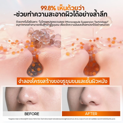 PAPA FEEL Anti-Aging Renewal Cleanser orange tube