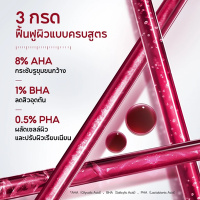 Red orb bottle of PAPA FEEL Radiant Peeling Serum