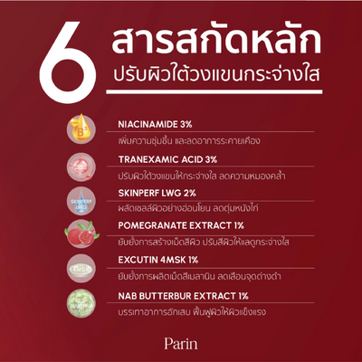 Parin brightening underarm moisturizer cream