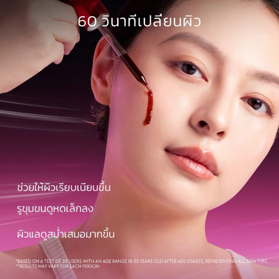 Glycolic acid peel for smooth skin texture