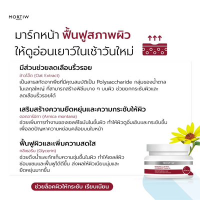 Mortiw anti-aging mask for elasticity