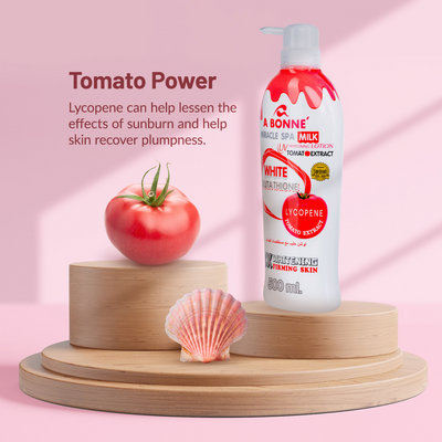 Tomato and glutathione body lotion