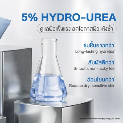 Soft supple hydrated finish from Skinoxy Urea Cream