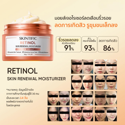 Night cream with retinol and adenosine