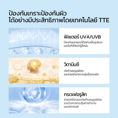 Vitamin C enriched serum sun protector