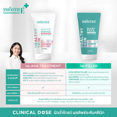 Ceramide formula in Smooth E Babyface Foam for strong skin barrier