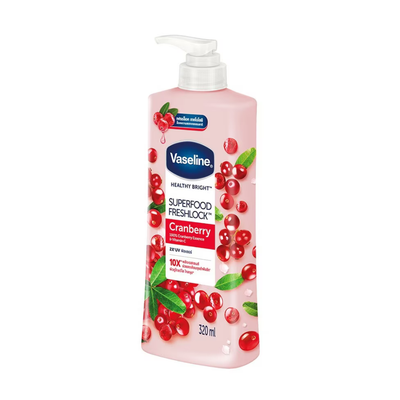 Foamy lather from Vaseline Peach Body Lotion
