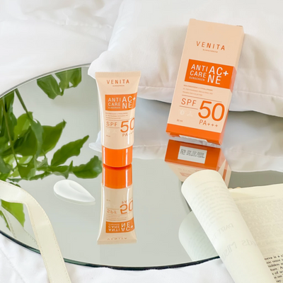 Venita Anti-Acne Sunscreen used as makeup