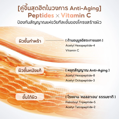 Peptide and ceramide face cream