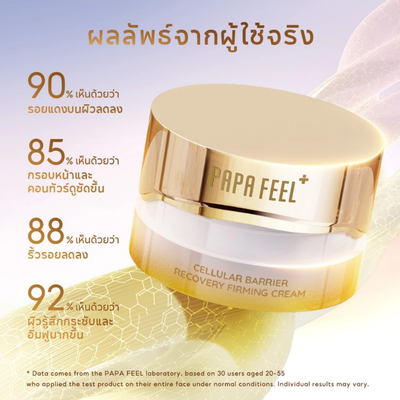 Open jar showing PAPA FEEL 12X CBR texture