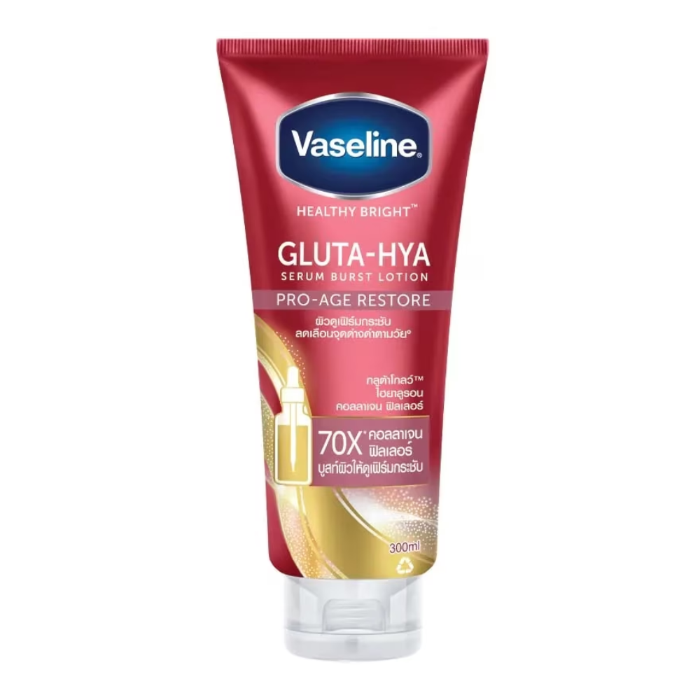 Vaseline Healthy Bright Gluta-Hya Serum Burst Lotion Pro-Age Restore