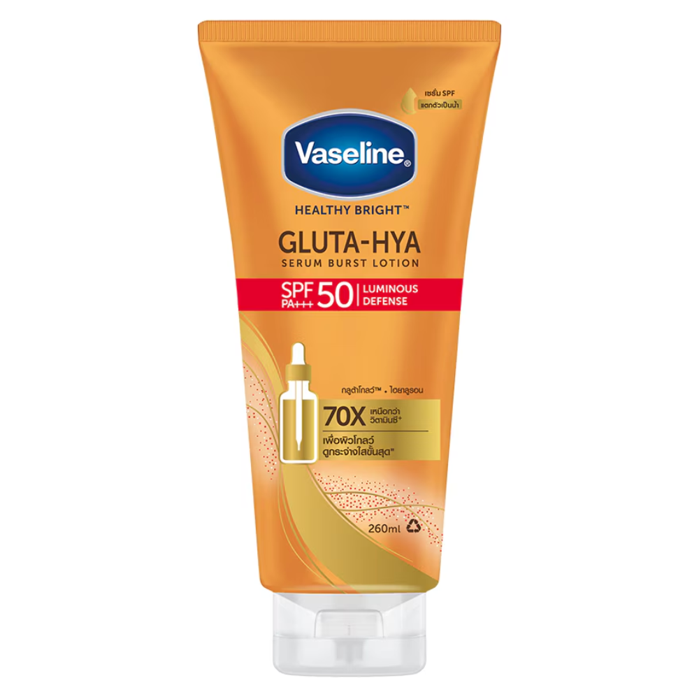 Vaseline Gluta-Hya Serum Burst Lotion with SPF50 PA+++ protection