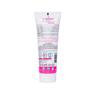 A Bonne Milk Salt Shower on hand