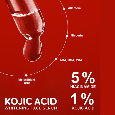 Applying About Mee Kojic Whitening Serum