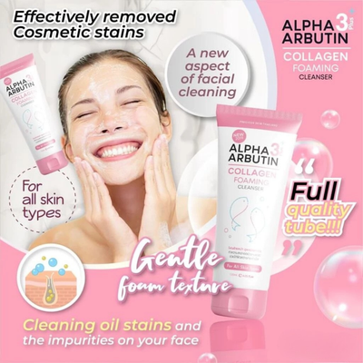 Bubbly foam of Alpha 3+ Foaming Cleanser