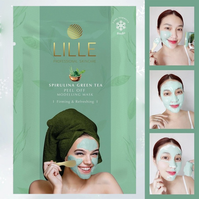 Side view of Spirulina Green Tea Peel Off Modelling Mask