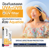 Antioxidant sunscreen enriched with Aquatide for pollution protection