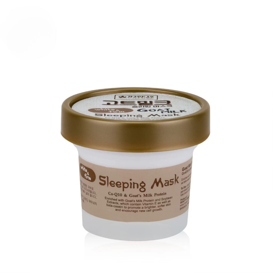 Strengthening goat milk protein night mask