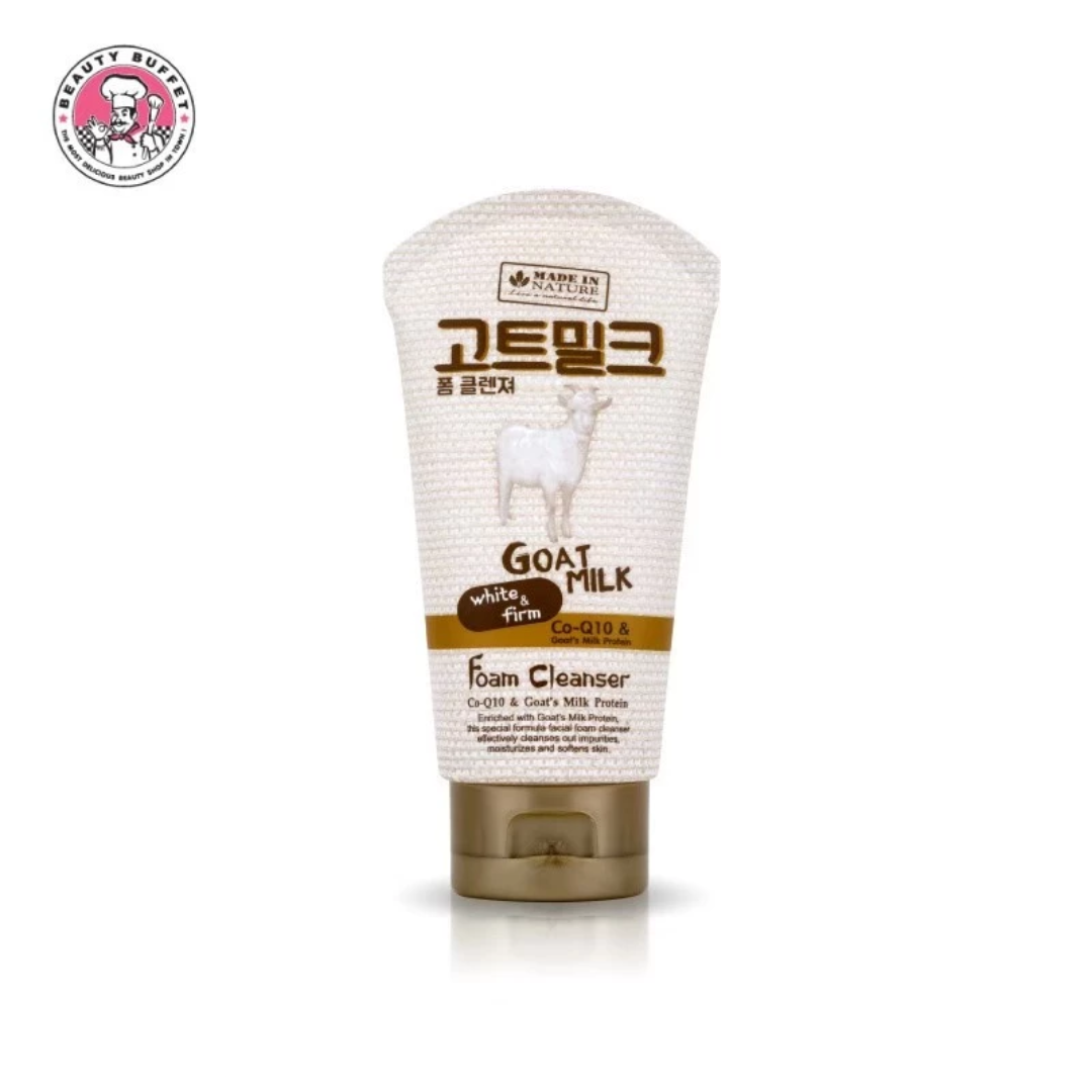 Yeast extract goat milk foaming face wash