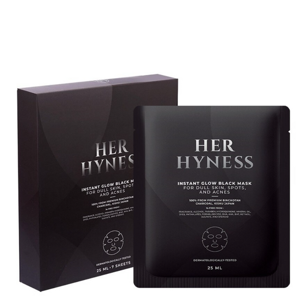 Her Hyness Instant Glow Black Mask (7 Sheets) - ThaiGlowStore