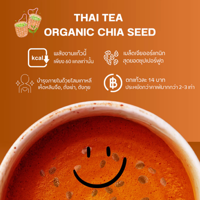 Back label of Body Shape Thai Tea Chia