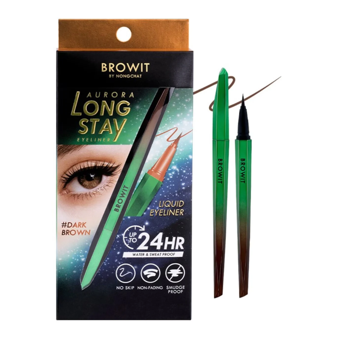 Browit Aurora Long Stay Eyeliner 0.5g Dark Brown